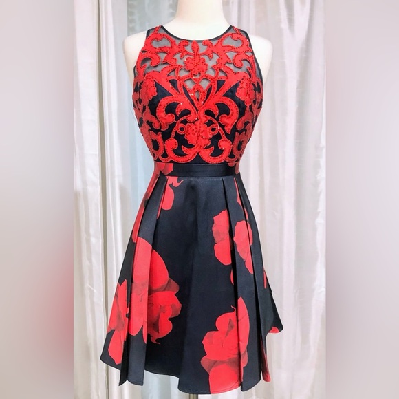glamour by terani couture red dress Terani Couture Evening 232E1251